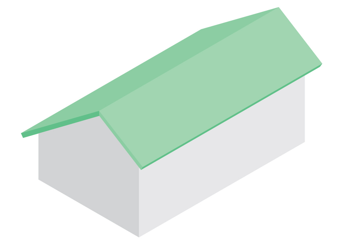 Применение технологии врезания крыши в домах сложной формы